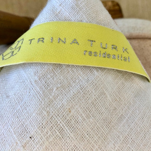 Trina Turk Embroidered Linen Pillows Set of 3 - Picture 3 of 3